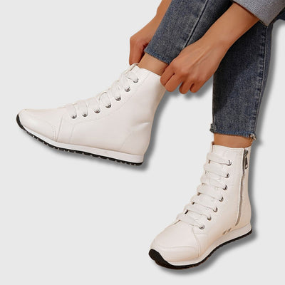 Aurora – Women's Bicolor High-Top Sneakers | Limited Edition