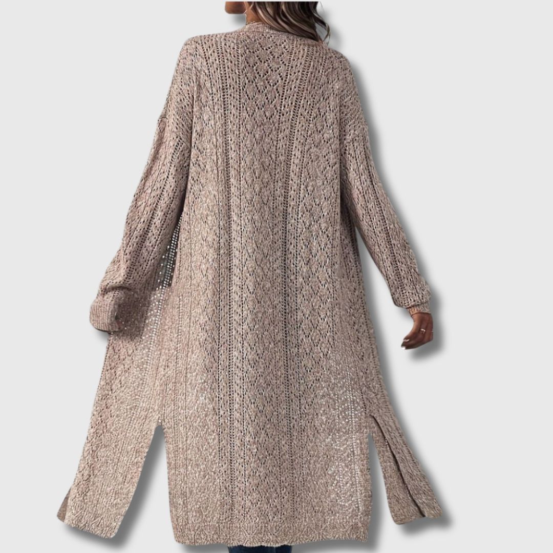 Clotilde - Elegant Long Open Cardigan for Women