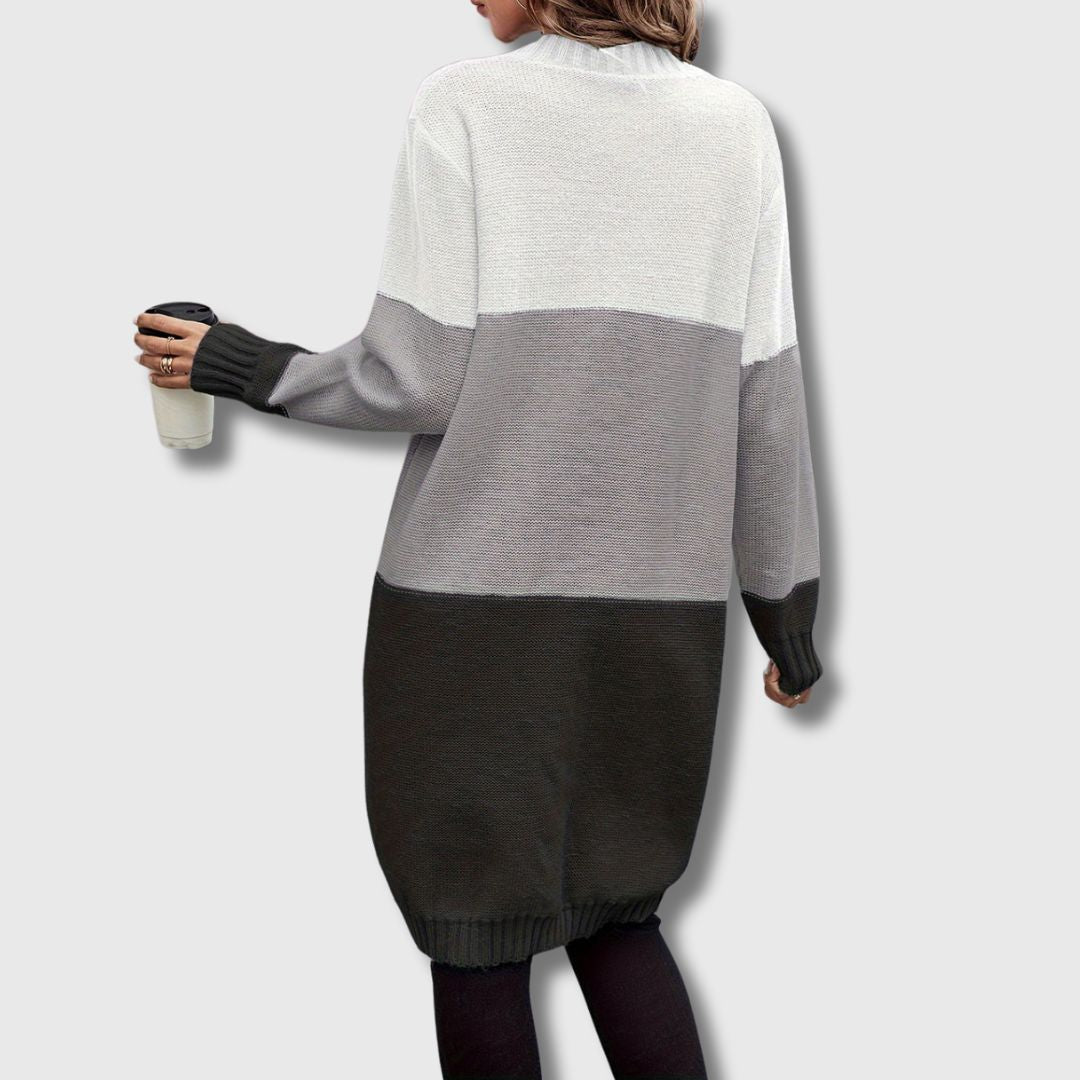 Colette – Women's Color Block Buttoned Cardigan Limited Edition