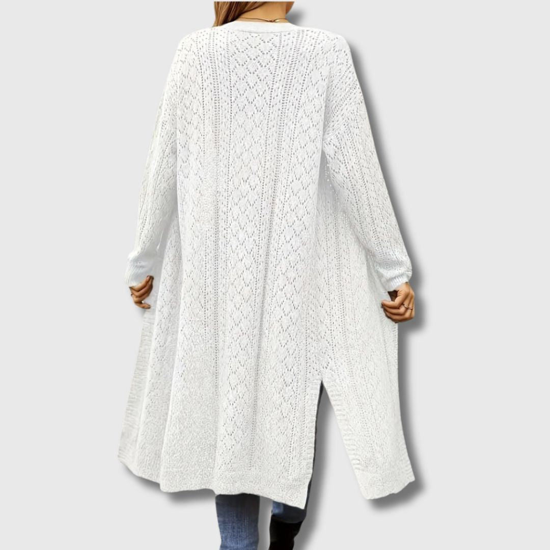 Clotilde - Elegant Long Open Cardigan for Women