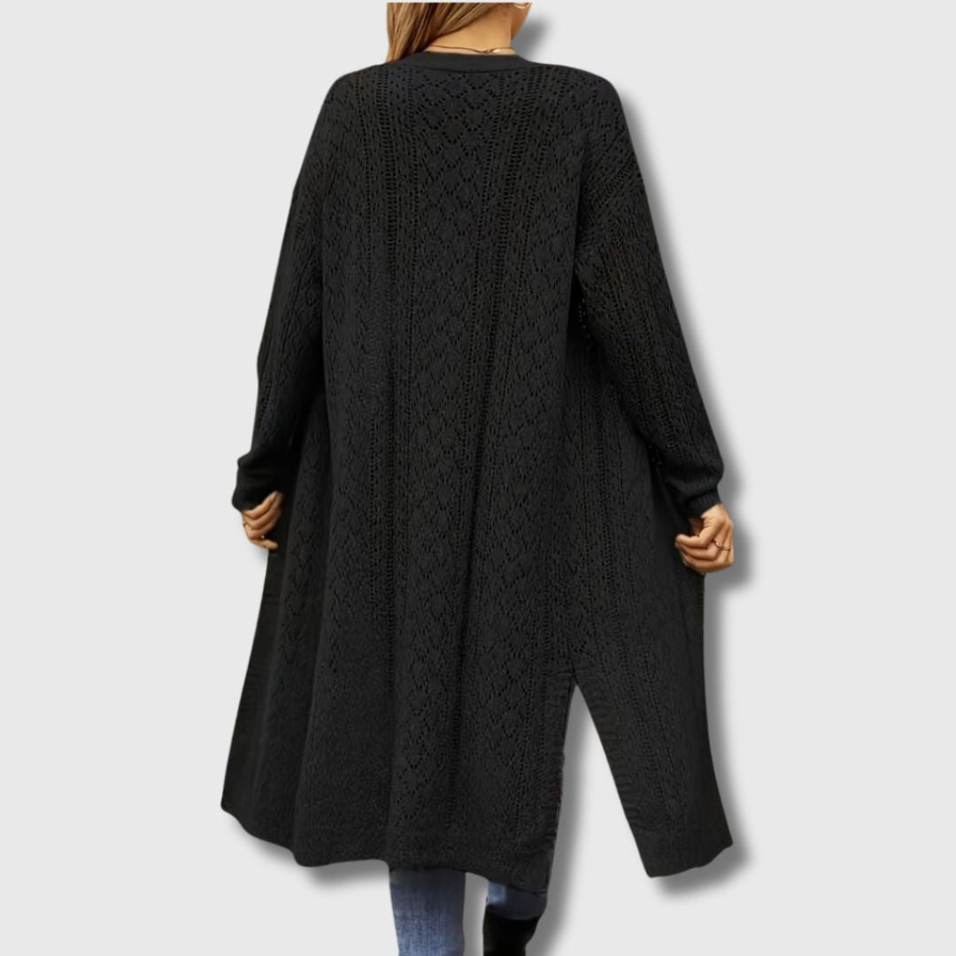 Clotilde - Elegant Long Open Cardigan for Women