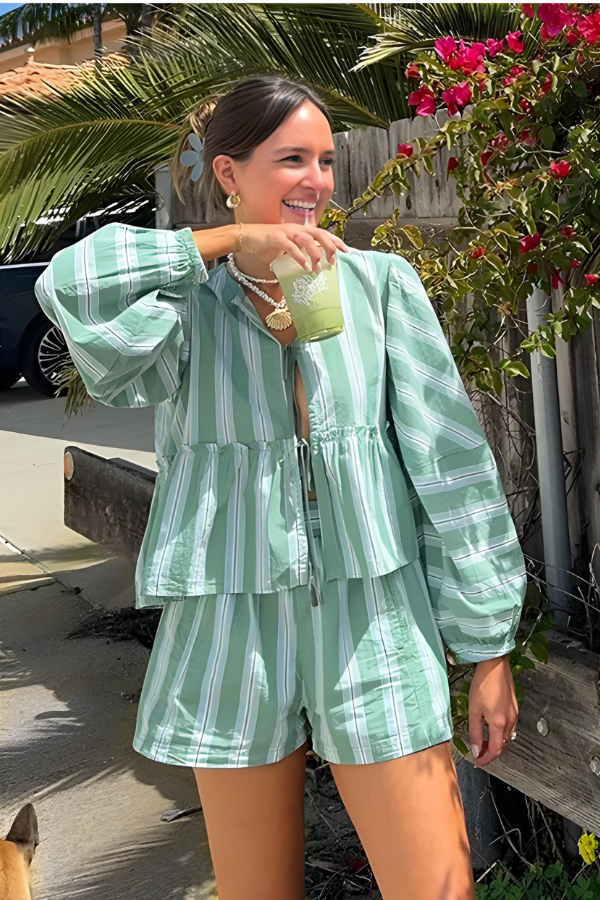 Zestiva® | Coastal Stripe Lounge Set