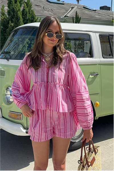 Zestiva® | Coastal Stripe Lounge Set