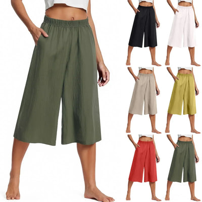 Nylah® | Soft Flow Wide-Leg Capris