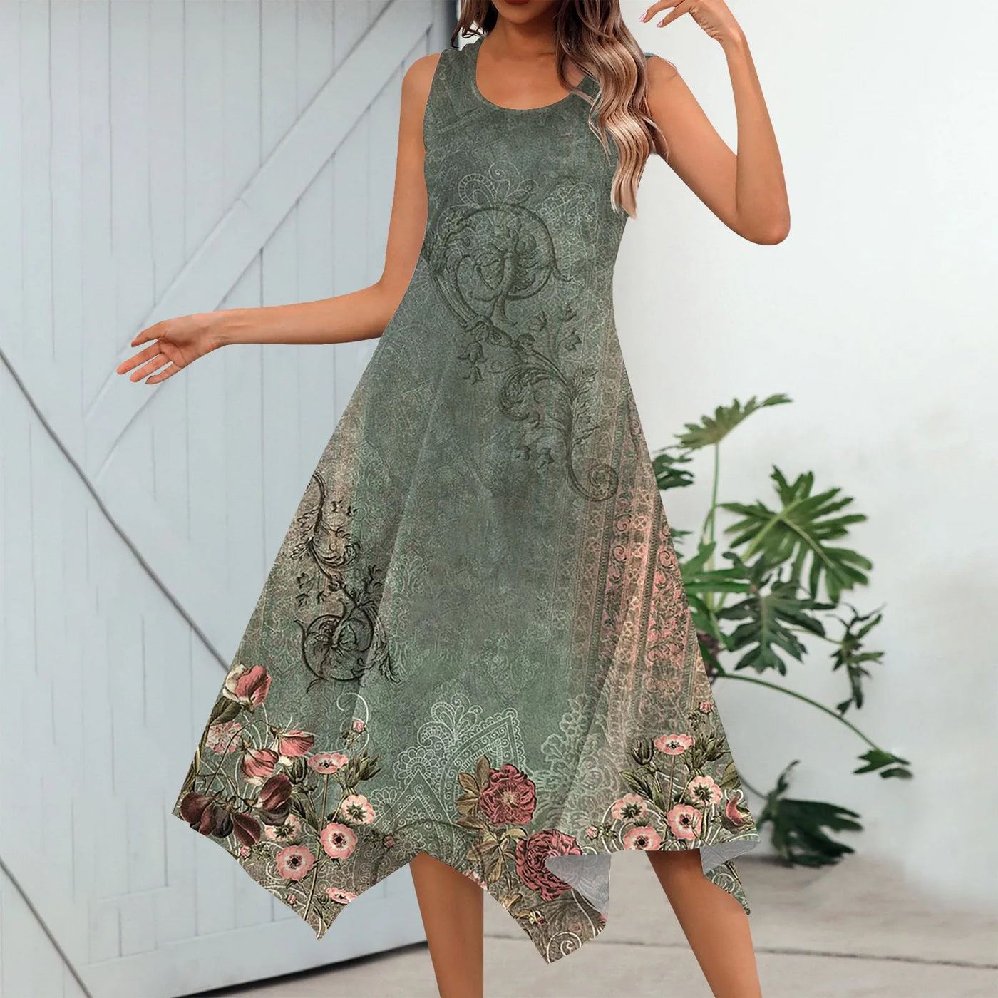 Elarwen™ | A-Line Midi Dress