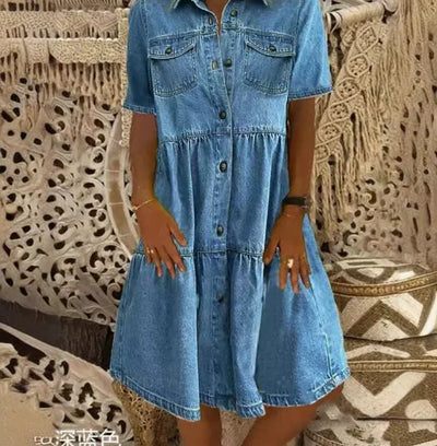 Sofia® | Boho Denim Dress