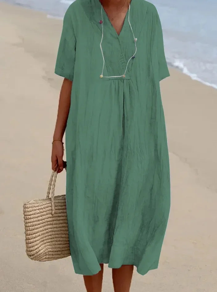 Elowira™ | Cotton Beach Summer Dress