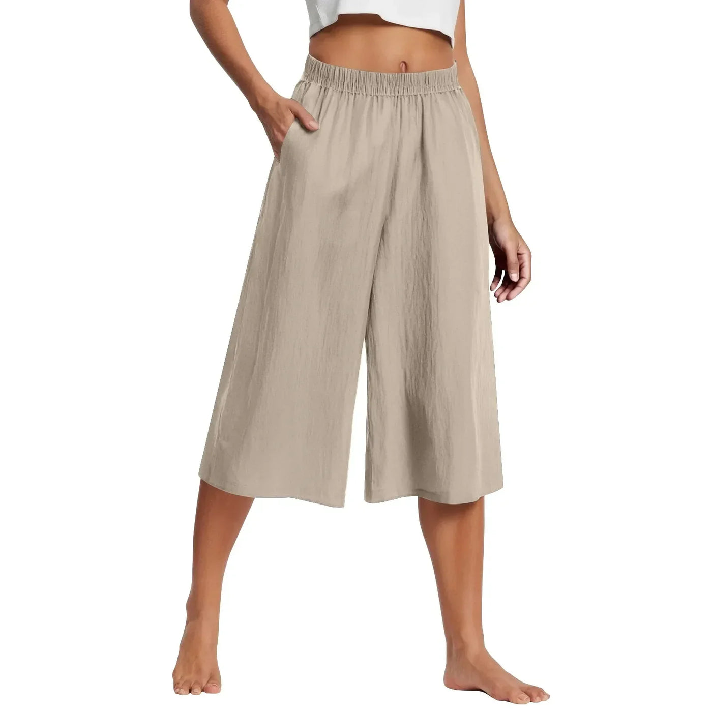 Nylah® | Soft Flow Wide Capris