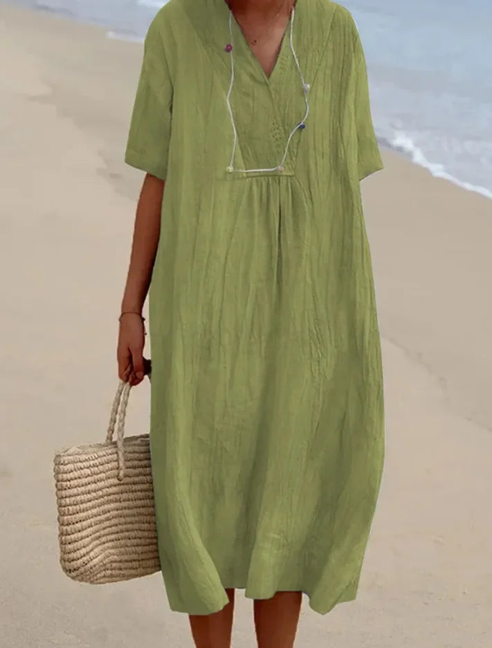 Elowira™ | Cotton Beach Summer Dress