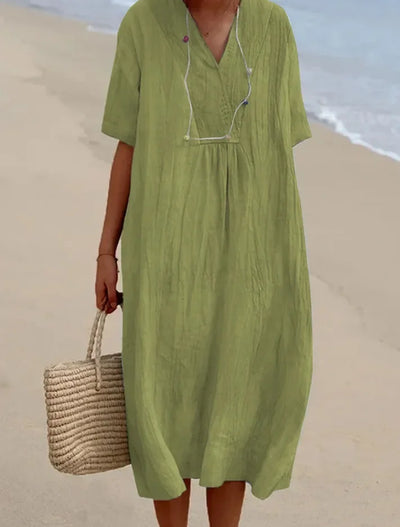 Elowira™ | Cotton Beach Summer Dress