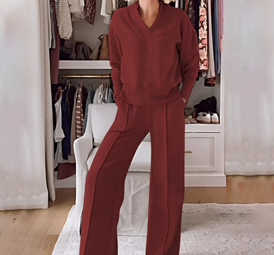 Zaylinn® | Wide-Leg Knit Lounge Set