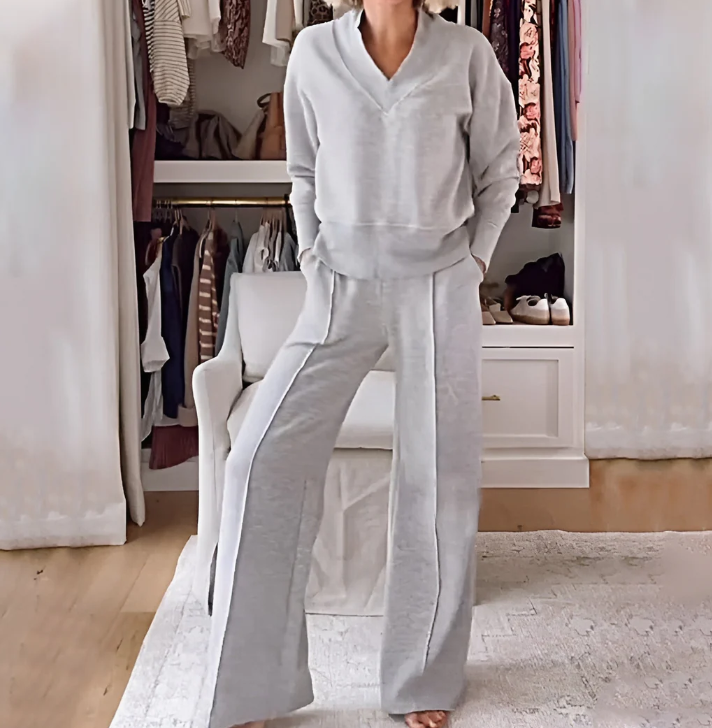 Zaylinn® | Wide-Leg Knit Lounge Set