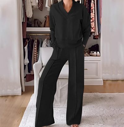 Zaylinn® | Wide-Pant Knitted Lounge Set