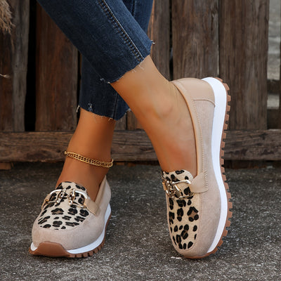 Elarwen™ | Animal Print Loafers