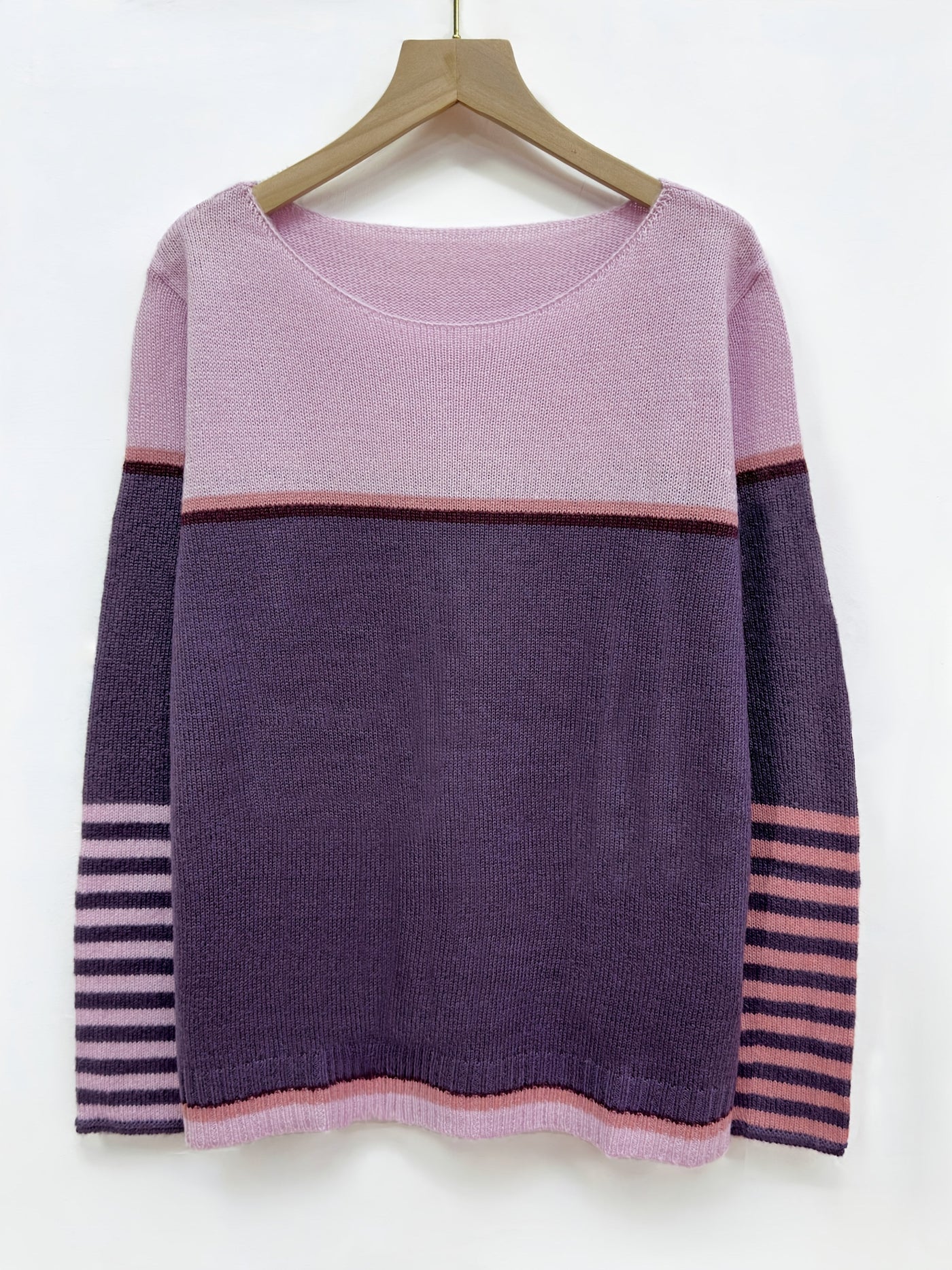 Ysoria™ | Long Sleeve Striped Sweater