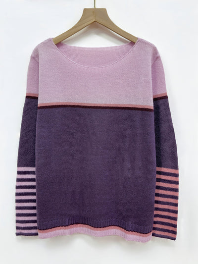 Ysoria™ | Long Sleeve Striped Sweater