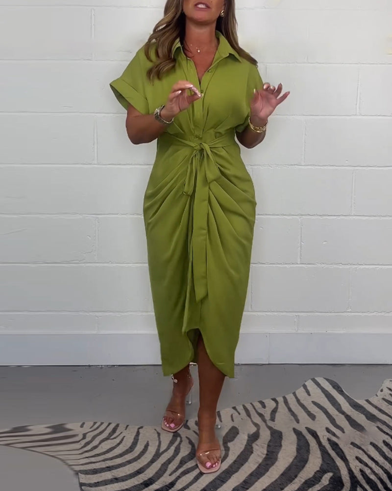 Laura™ | Elegant Pleated Dress