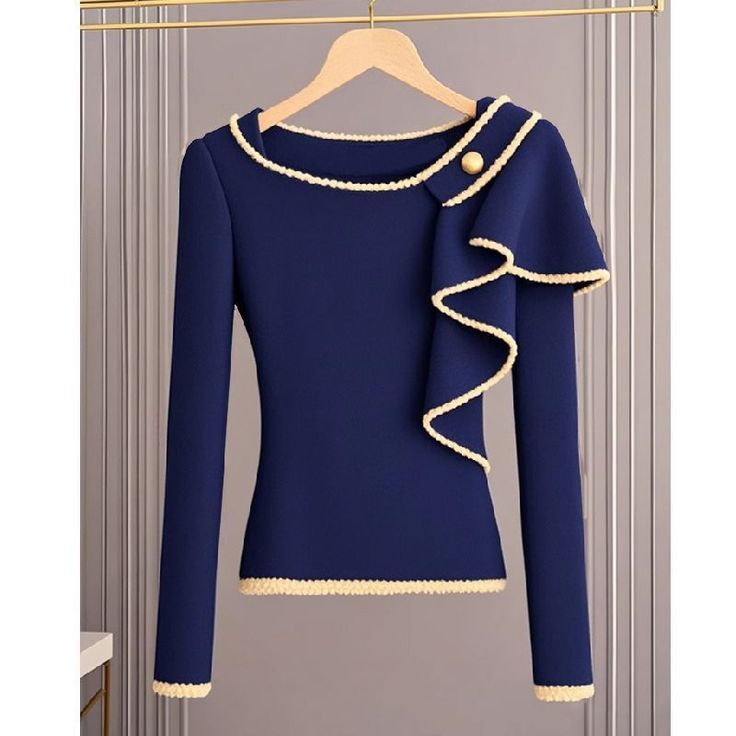 Fresh Blue Long Sleeve Sweater