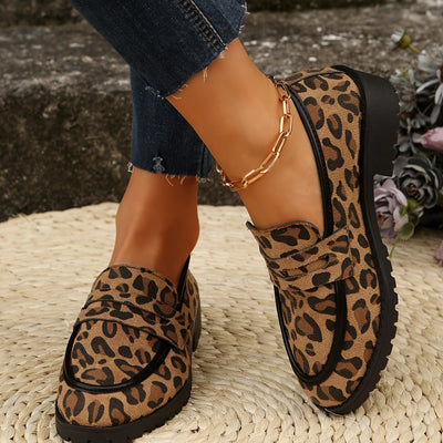 Mirabel™ | Leopard Print Loafers