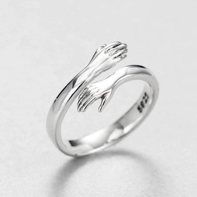 Thaliora™ | Adjustable Silver Embrace Ring