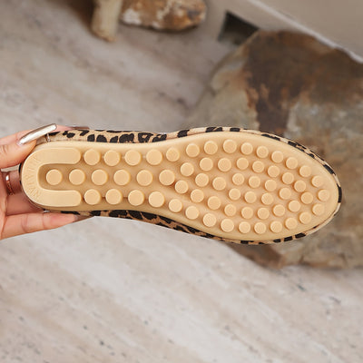Thalira™ | Leopard Print Loafers