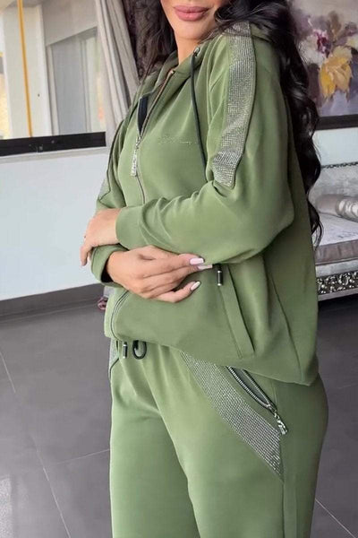 Sparkelle® | Glitter Accent Tracksuit