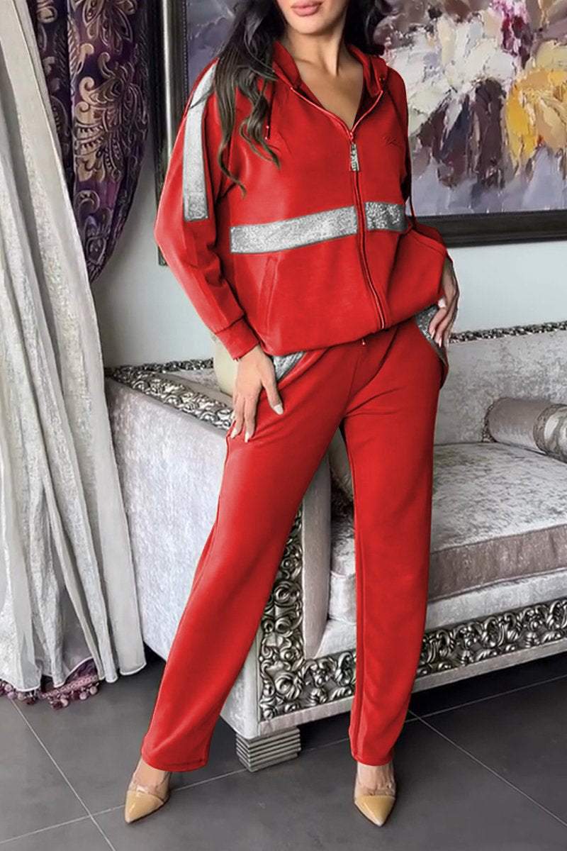 Sparkelle® | Glitter Accent Tracksuit