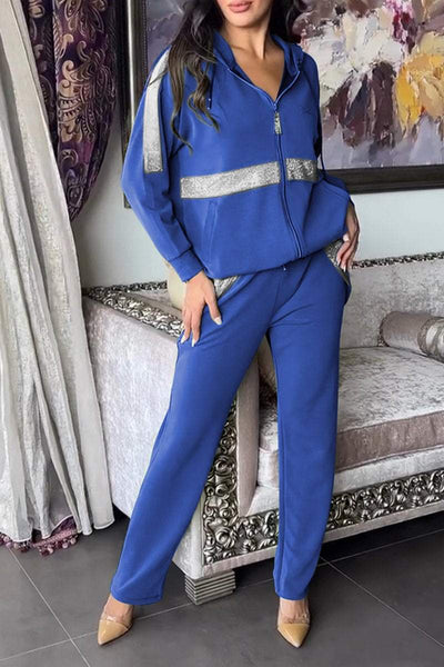 Sparkelle® | Glitter Accent Tracksuit
