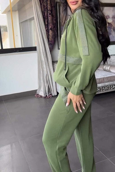 Sparkelle® | Glitter Accent Tracksuit