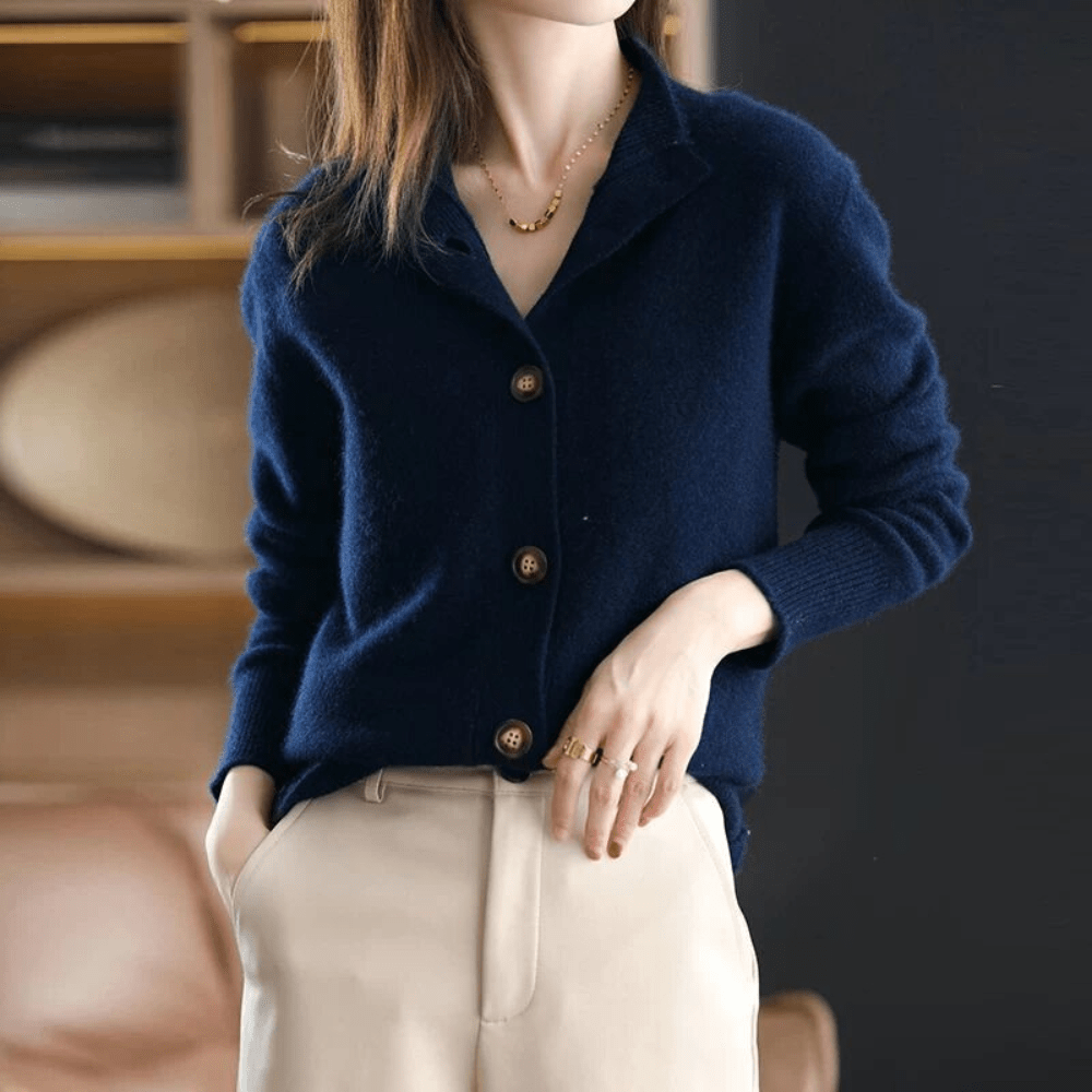 Isolde™ | Opulent Cashmere Knit Cardigan