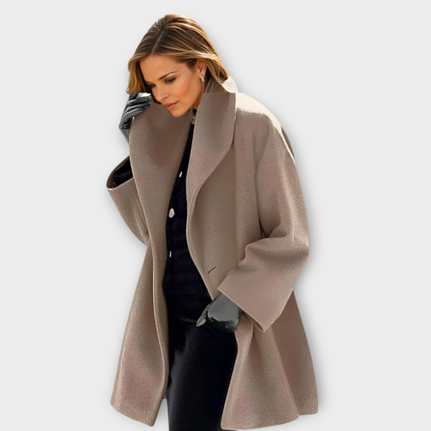 Astridelle™ | Luxe Windproof Wool Overcoat