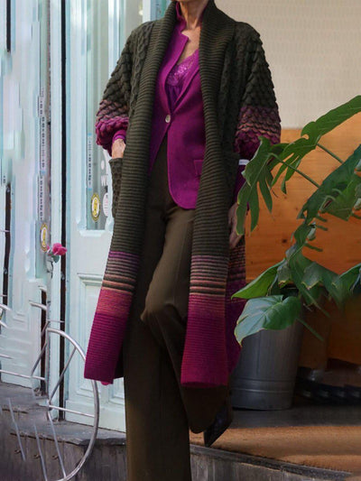 🔥Hot Sale,Limited Stock⏰Modern Print Long Sleeve Cardigan