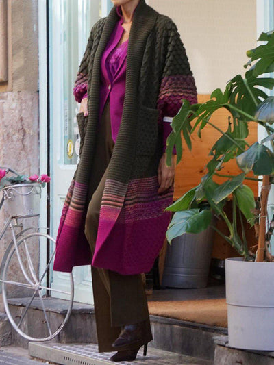 🔥Hot Sale,Limited Stock⏰Modern Print Long Sleeve Cardigan