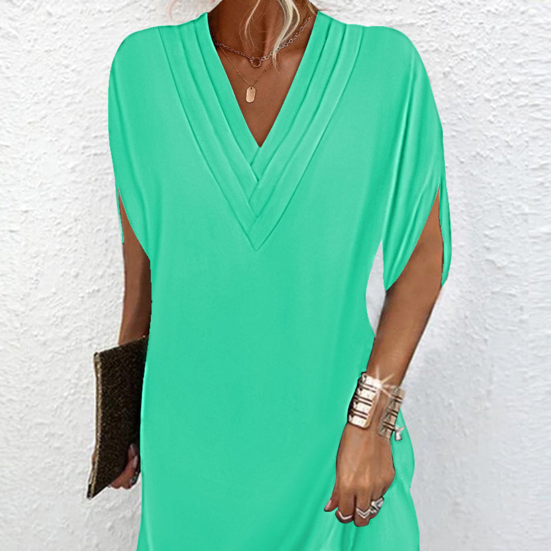 Anemoon™ | Elegant Dress with V-Neck 1+1 FREE