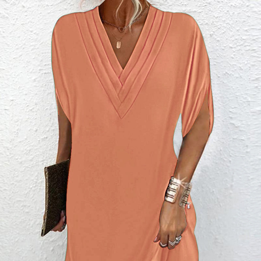 Anemoon™ | Elegant Dress with V-Neck 1+1 FREE