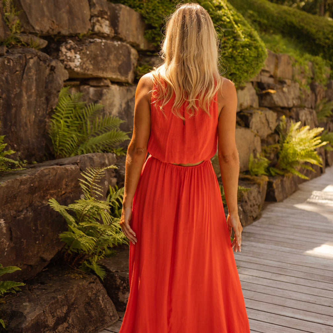 Emma™ | The summer dress in vibrant orange