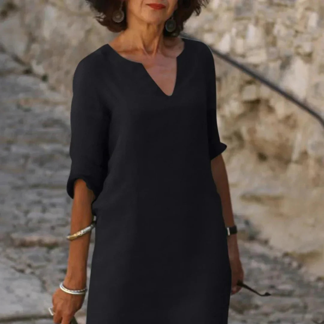 Hendrika™ | V-neck dress that covers the belly