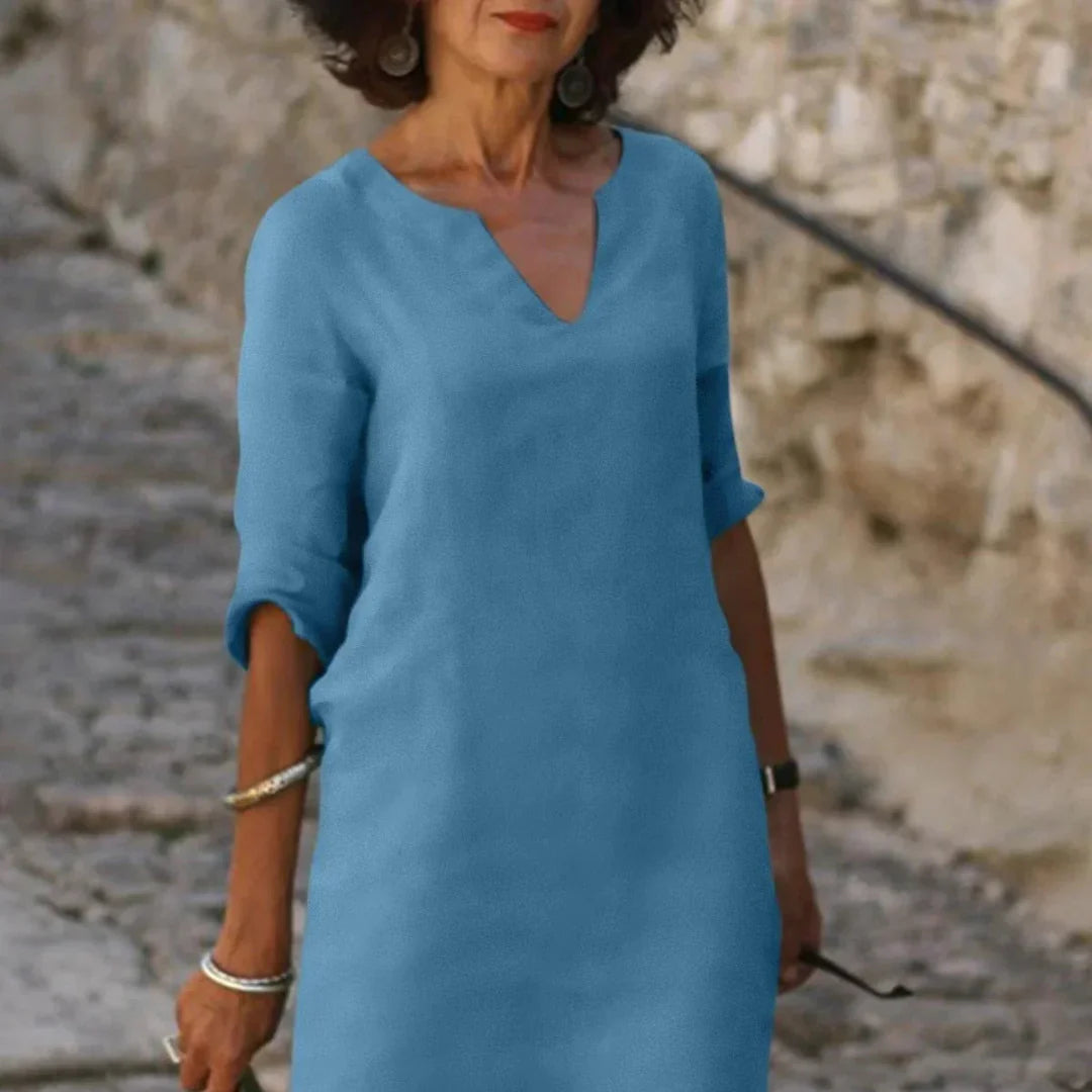 Hendrika™ | V-neck dress that covers the belly