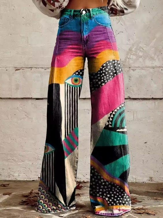 Talia - Bohemian Flared Pants